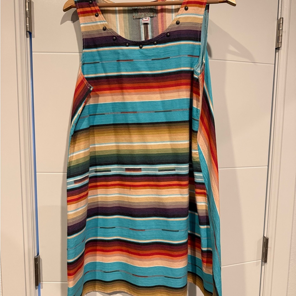 Silverado Multicolor Striped Mini Dress